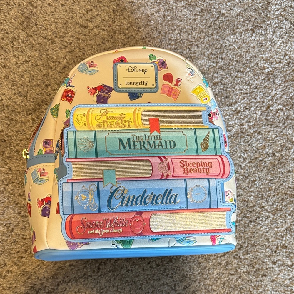 Disney Loungefly Princess Books Backpack - Multicolor